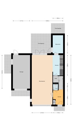 Floorplan - Potgietersingel 33, 2761 LB Zevenhuizen